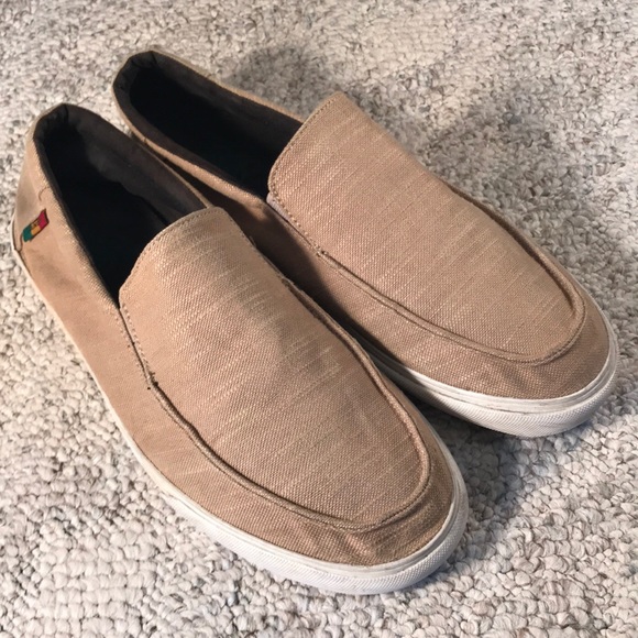 vans canvas loafers